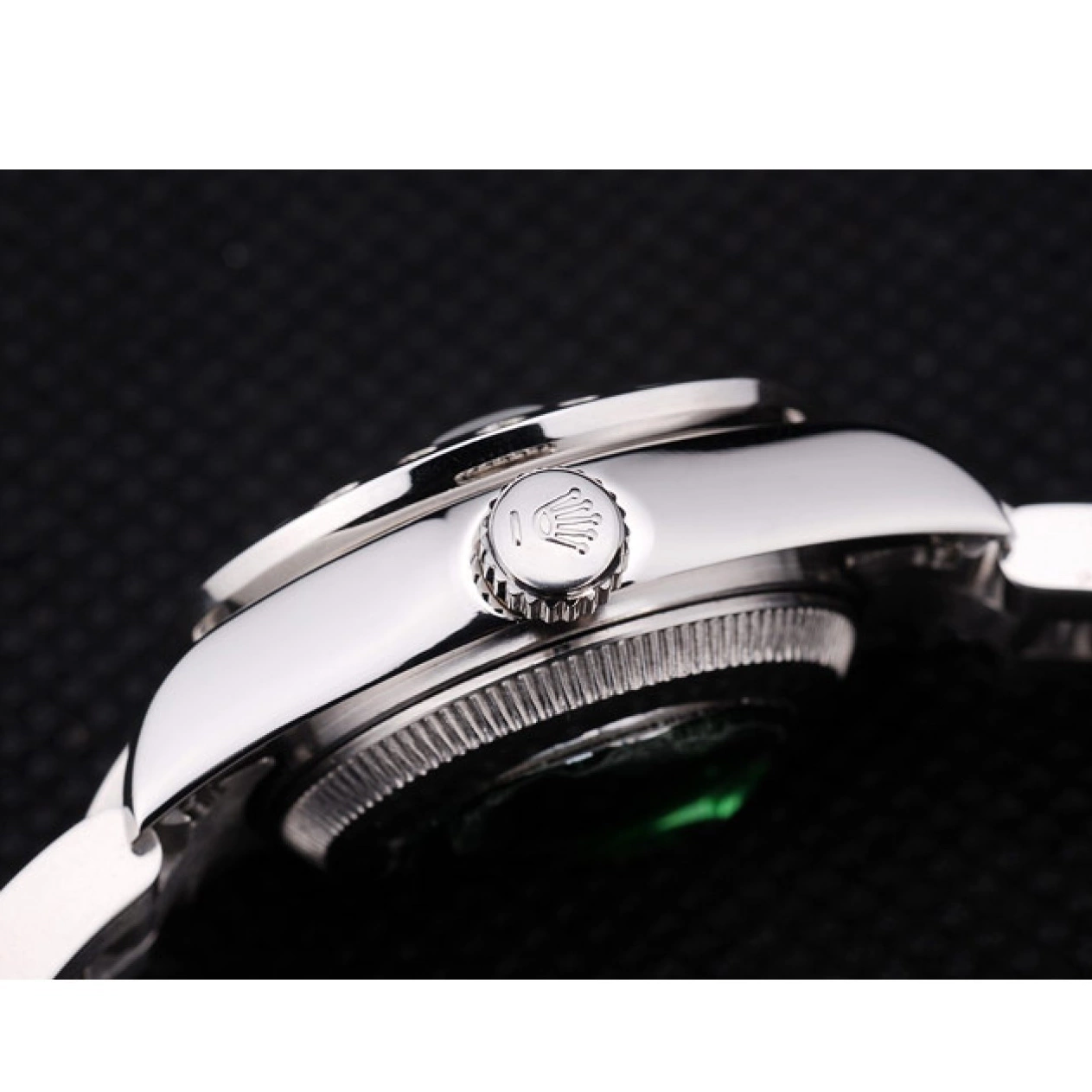 Good copy rolex watches 7474 Dial Rolex Silver Diamonds Bezel Polished Datejust Silver 0821